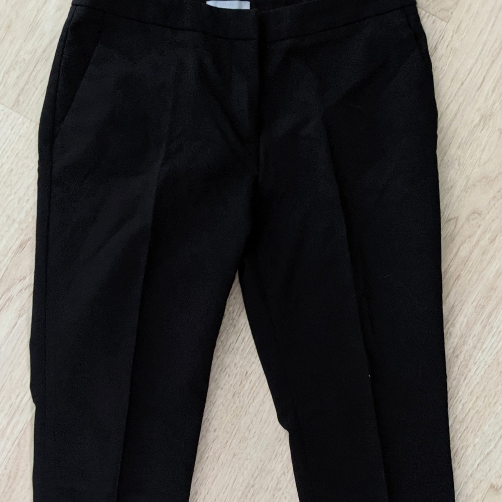 H&M black dress cropped ankle pants slacks